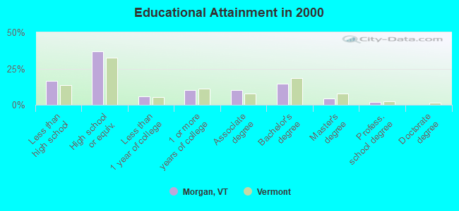 Educational Attainment in 2000