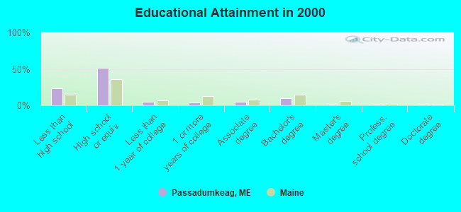 Educational Attainment in 2000