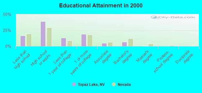 Educational Attainment in 2000