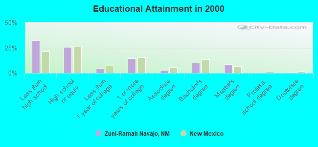 Educational Attainment in 2000