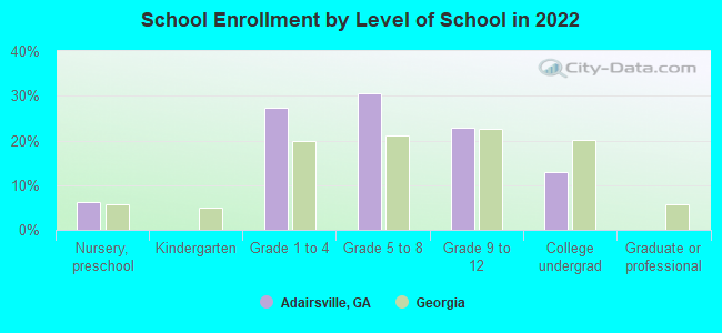 School Enrollment by Level of School in 2022