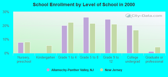 School Enrollment by Level of School in 2000