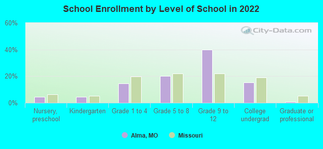 School Enrollment by Level of School in 2022