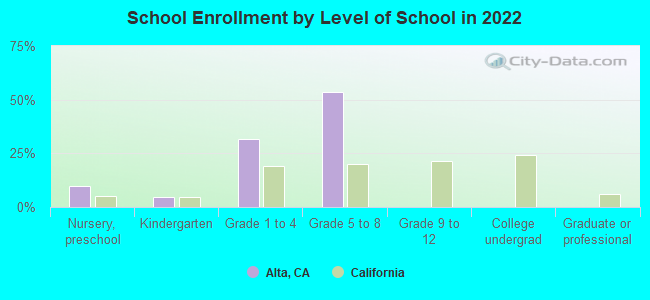 School Enrollment by Level of School in 2022