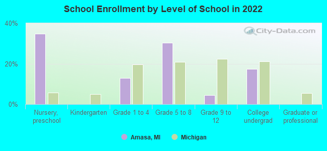 School Enrollment by Level of School in 2022