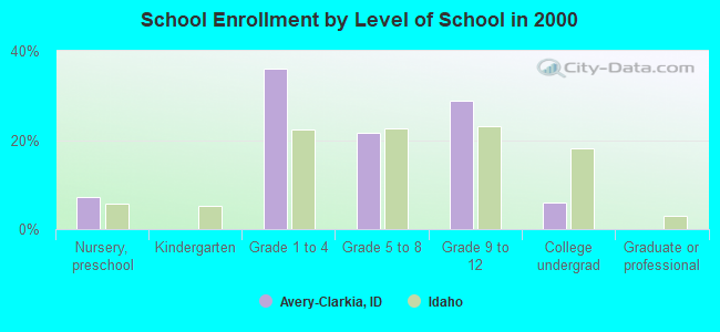 School Enrollment by Level of School in 2000