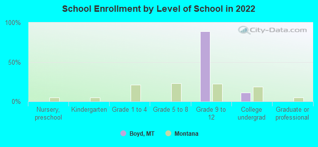 School Enrollment by Level of School in 2022