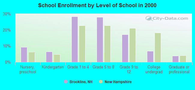 School Enrollment by Level of School in 2000