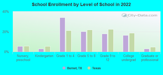 School Enrollment by Level of School in 2022