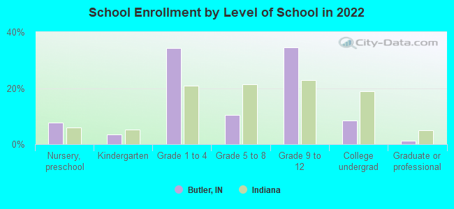 School Enrollment by Level of School in 2022