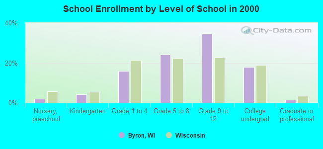 School Enrollment by Level of School in 2000