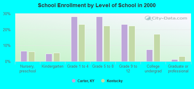 School Enrollment by Level of School in 2000