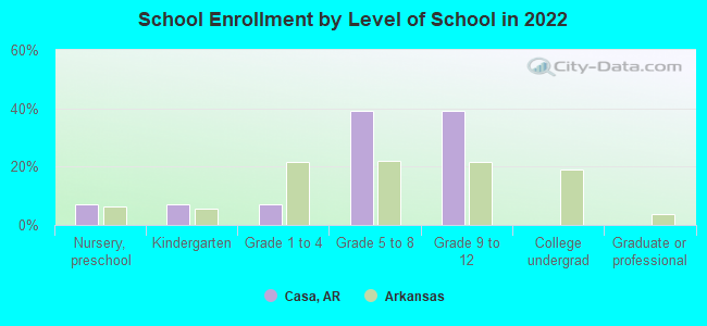 School Enrollment by Level of School in 2022