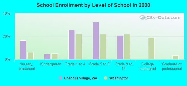 School Enrollment by Level of School in 2000