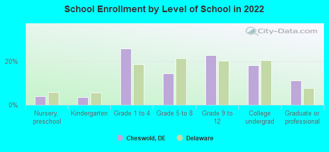 School Enrollment by Level of School in 2022