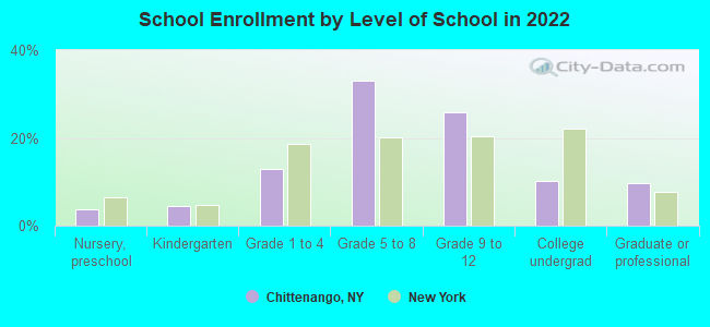 School Enrollment by Level of School in 2022