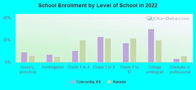 School Enrollment by Level of School in 2022