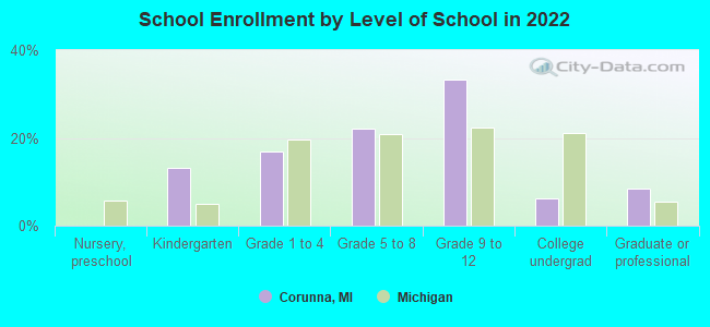 School Enrollment by Level of School in 2022