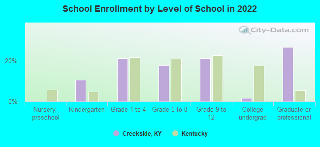 School Enrollment by Level of School in 2022