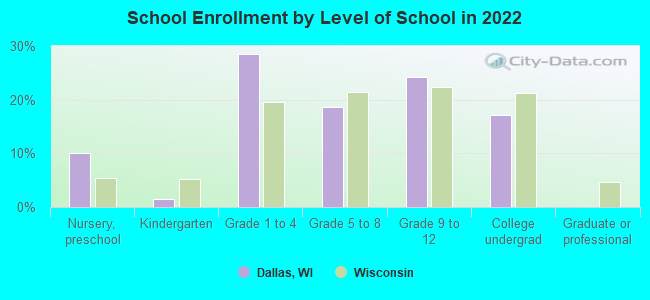 School Enrollment by Level of School in 2022