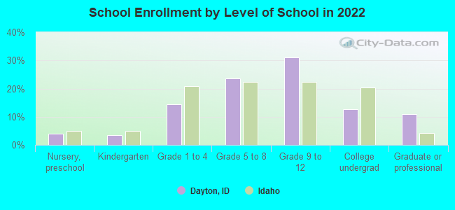 School Enrollment by Level of School in 2022