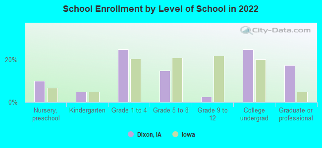 School Enrollment by Level of School in 2022