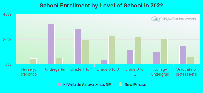 School Enrollment by Level of School in 2022