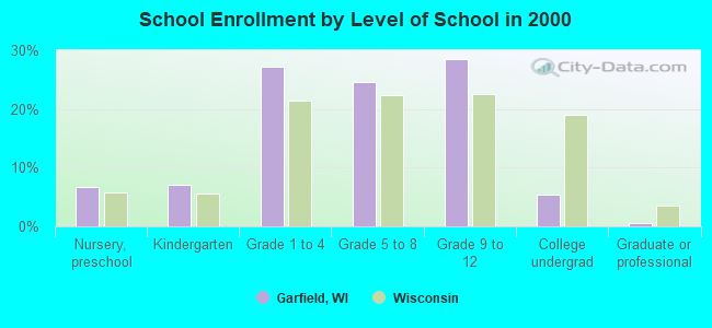 School Enrollment by Level of School in 2000