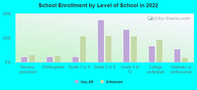 School Enrollment by Level of School in 2022