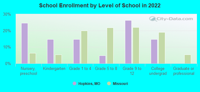 School Enrollment by Level of School in 2022