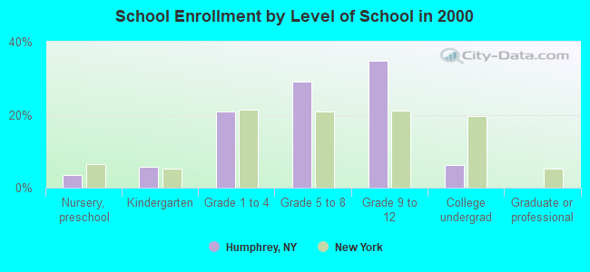 School Enrollment by Level of School in 2000