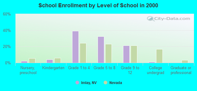 School Enrollment by Level of School in 2000