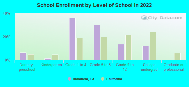 School Enrollment by Level of School in 2022