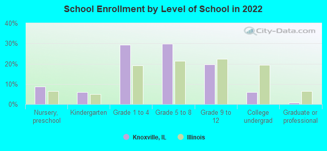 School Enrollment by Level of School in 2022