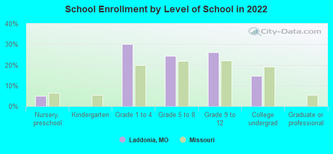 School Enrollment by Level of School in 2022