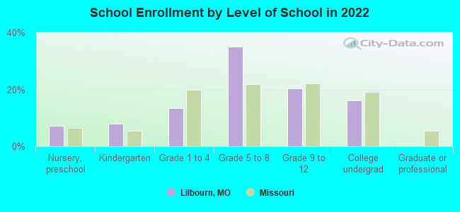 School Enrollment by Level of School in 2022