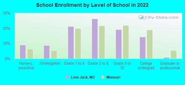 School Enrollment by Level of School in 2022