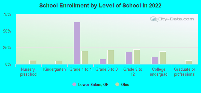 School Enrollment by Level of School in 2022