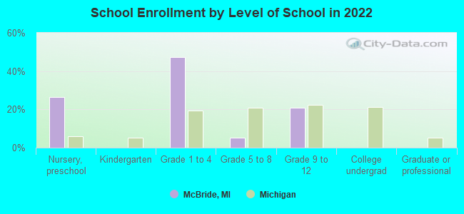 School Enrollment by Level of School in 2022