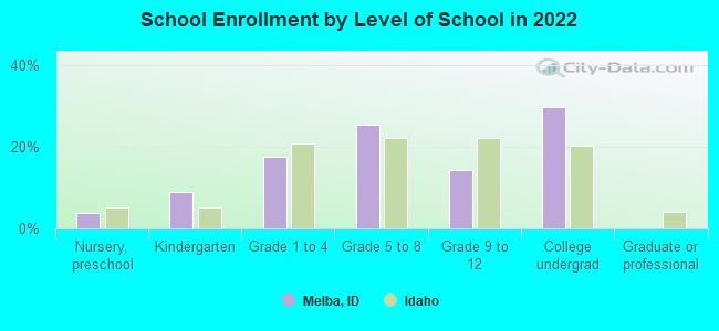 School Enrollment by Level of School in 2022