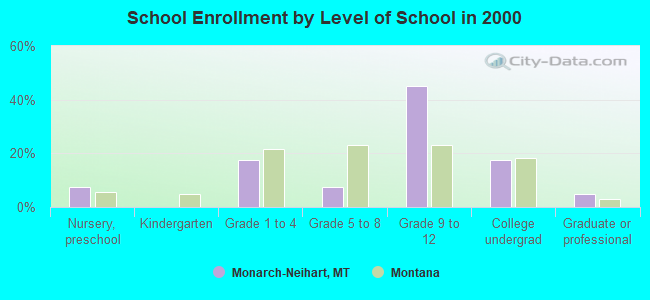 School Enrollment by Level of School in 2000