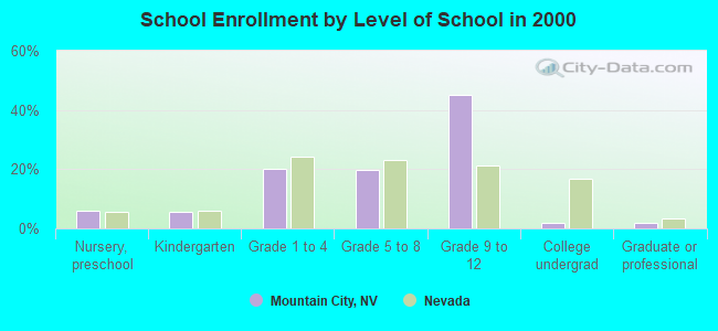 School Enrollment by Level of School in 2000