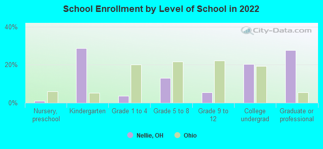 School Enrollment by Level of School in 2022