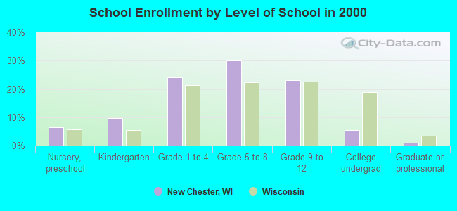 School Enrollment by Level of School in 2000