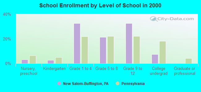 School Enrollment by Level of School in 2000