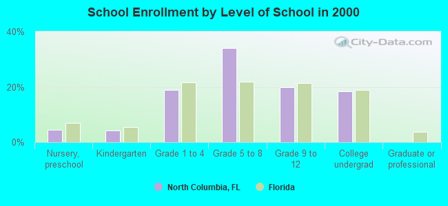 School Enrollment by Level of School in 2000