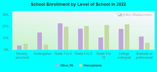 School Enrollment by Level of School in 2022