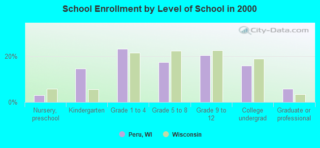 School Enrollment by Level of School in 2000