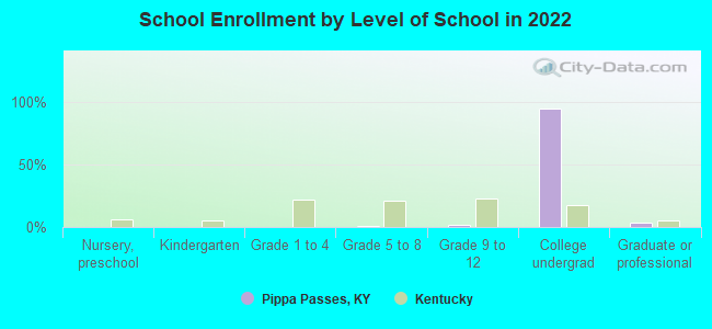 School Enrollment by Level of School in 2022