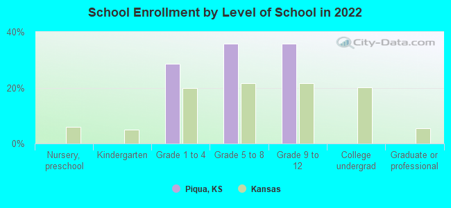 School Enrollment by Level of School in 2022